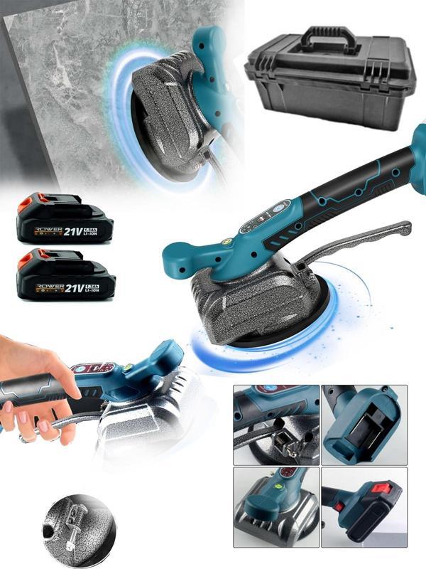 ROWERMAX  Pro Lityum Çift Akülü 21V Titreşimli 80-100cm Fayans,Kiremit Döşeme Vantuz Makinesi - Image 1
