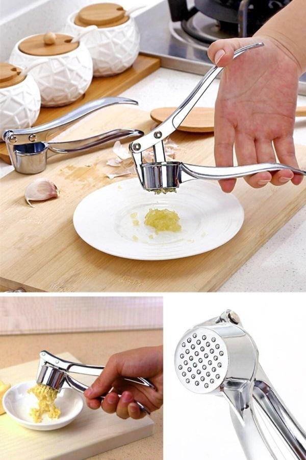 Evdekor Paslanmaz Sarımsak Ezici Hazneli - Image 1