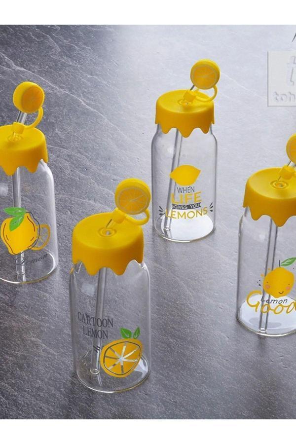 Evdekor Limon Cam Pipetli Karaf - Image 1