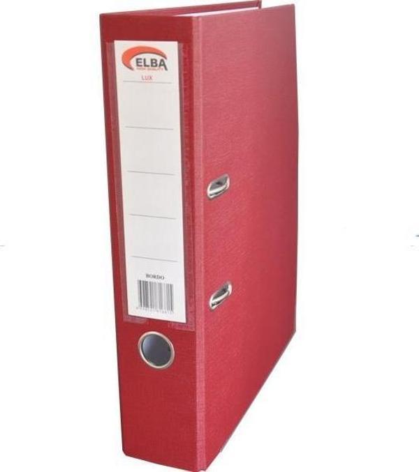 Elba 66851 Klasör Plastik Lüx Geniş Bordo (10 Lu Koli) - Image 1