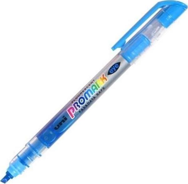 Uni-Ball Usp-105 Fosforlu Kalem Promark Eye Cep Tipi Açık Mavi (12 Li Kutu) - Image 1