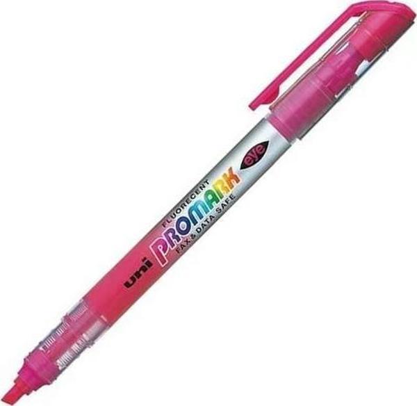 Uni-Ball Usp-105 Fosforlu Kalem Promark Eye Cep Tipi Pembe (12 Li Kutu) - Image 1