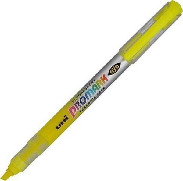 Uni-Ball Usp-105 Fosforlu Kalem Promark Eye Cep Tipi Sarı (12 Li Kutu) - Image 1