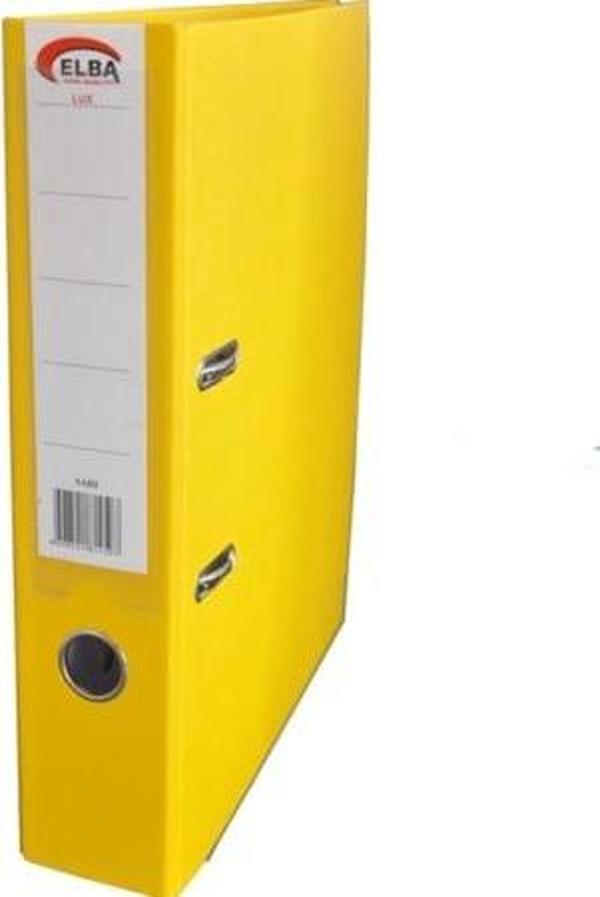 Elba 66857 Klasör Plastik Lüx Geniş Sarı (10 Lu Koli) - Image 1