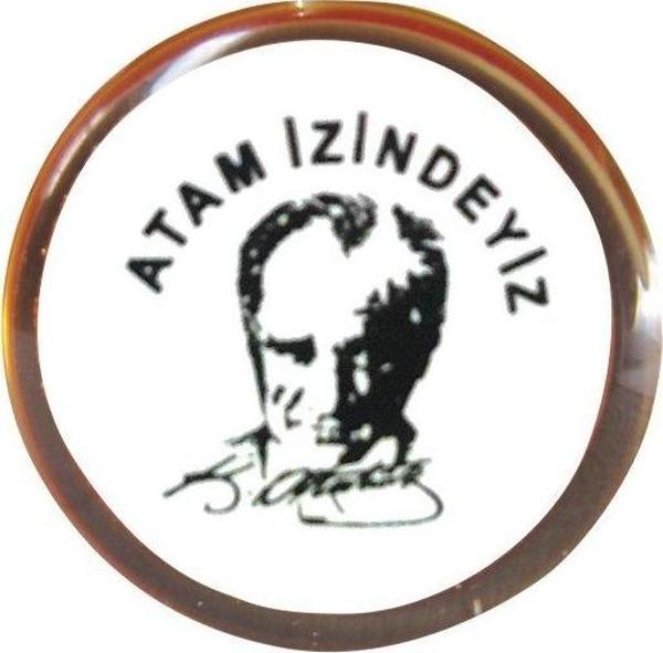 Vatan Vt609 Rozet Atam İzindeyiz Yuvarlak 30 Lu (1 Paket 30 Adet) - Image 1