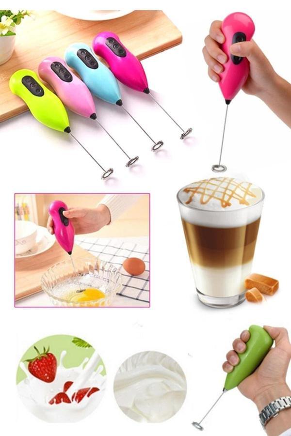 Axentia Mini Mikser Kahve Süt Köpürtücü Karıştırıcı Cappucino Mixer Pilli Çırpıcı Bz000018 - Image 1