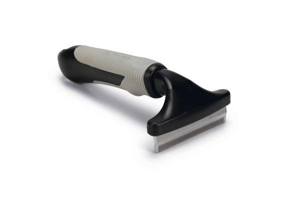 Beeztees Kısa ve Uzun Tüylü Köpek Alt Kürk Tarağı, Siyah Gri, M, 15,5cm, 15,5x8,5x5cm - Image 1