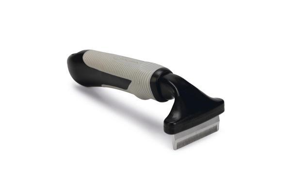 Beeztees Kısa ve Uzun Tüylü Köpek Alt Kürk Tarağı, Siyah Gri, S, 15cm, 15x6x6cm - Image 1