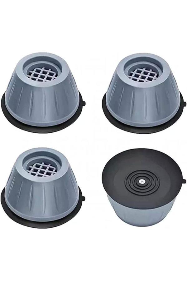 Kapsam Gri Çamaşır Makinesi Titreşim Engelleyici Stoper 4 Lü Set - Image 1