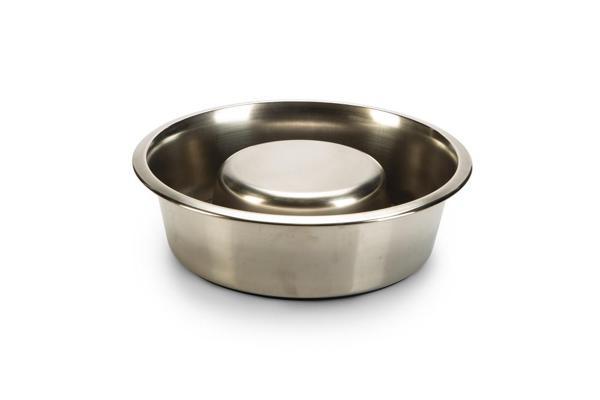 Beeztees Köpek Yavaş Besleme Mama Kabı, Paslanmaz Çelik, 20cm - Image 1