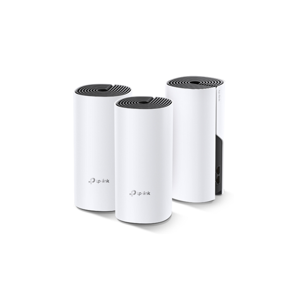 TP-LINK DECO-E4, AC1200, Üçlü Mesh, 300-867Mbps, Dual Band, 2Port Megabit Lan, 370m2 kapsama Alanı, Router, Geniş Alan İ - Image 1