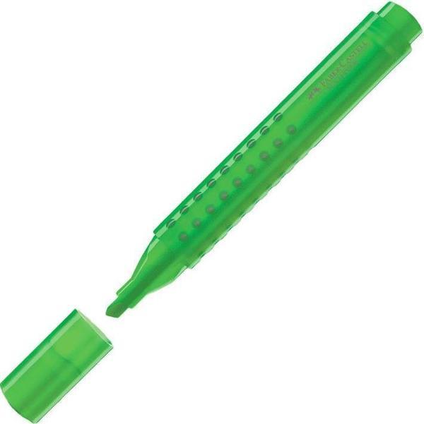 Faber-Castell Textliner Marker Fosforlu Kalem Grip Yeşil 15 43 63 (10 Lu Paket) - Image 1