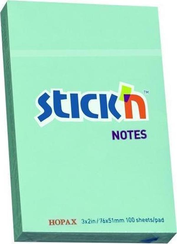 Gıpta Hopax Stickn 21146 Yapışkanlı Not Kağıdı 100 Yaprak 76X51 Mm Pastel Mavi (12 Koçan) - Image 1