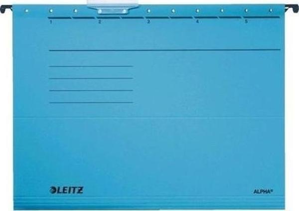 Leitz 6515 A4 Askılı Dosya Telsiz Karton Mavi (25 Li Paket) - Image 1