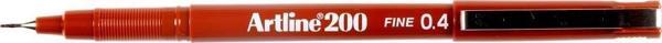 Artline Ek-200 Fineliner İnce Uçlu Keçeli Kalem 0.4 Mm Kırmızı (12 Li Kutu) - Image 1