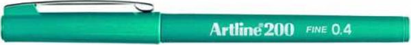 Artline Ek-200 Fineliner İnce Uçlu Keçeli Kalem 0.4 Mm Koyu Yeşil (12 Li Kutu) - Image 1