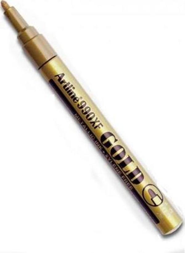 Artline Ek-990Xf Markör Kalem Yaldızlı Yuvarlak Uçlu 1.2 Mm Altın (12 Li Kutu) - Image 1