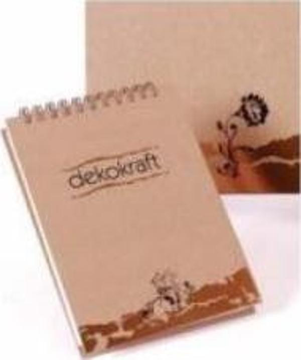 Keskin Color A6 Bloknot Dekokraft Spiralli Karton Kapak Kareli 80 Yaprak 144202-99 (36 Lı Paket) - Image 1