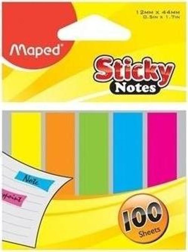 Maped 760010Aa Yapışkanlı İndex 100 Yaprak Ayraç 12X44 Mm (18 Paket) - Image 1