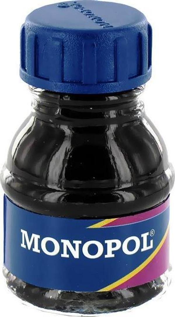 Monopol 1103 Çini Mürekkebi Cam Şişede Mavi (12 Li Paket) - Image 1
