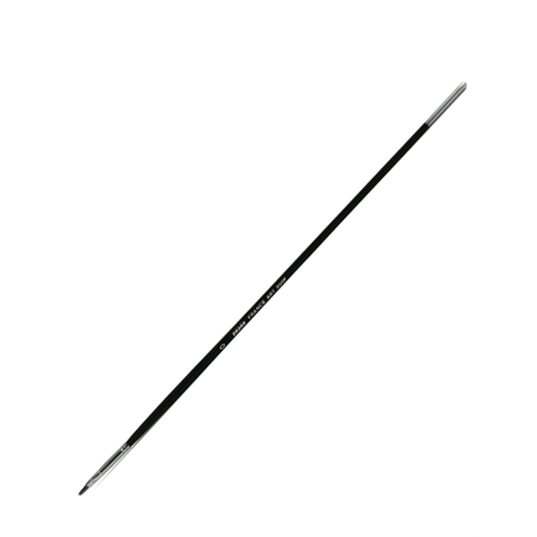 Pebeo 200F-0 Fırça Siyah Sentetik Kıl Akrilik Ve Yağlı Boya Fırçası (12 Li Kutu) - Image 1