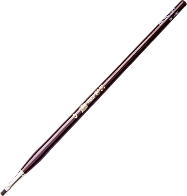 Pebeo 210-0 Düz Fırça Yüksek Kalite Samur Kıllı Akrilik Ve Yağlı Boya Fırçası (12 Li Kutu) - Image 1