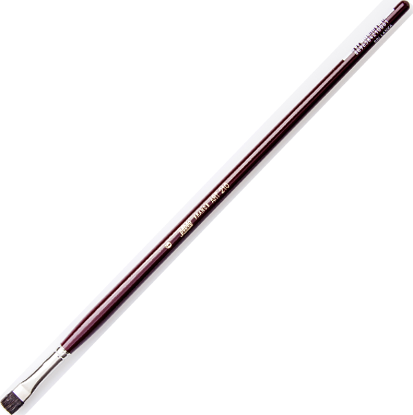Pebeo 210-06 Düz Fırça Yüksek Kalite Samur Kıllı Akrilik Ve Yağlı Boya Fırçası (12 Li Kutu) - Image 1