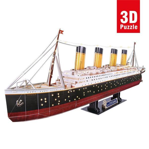 Cubic Fun 3D 266 Parça LED Işıklı Puzzle Titanic - Image 1