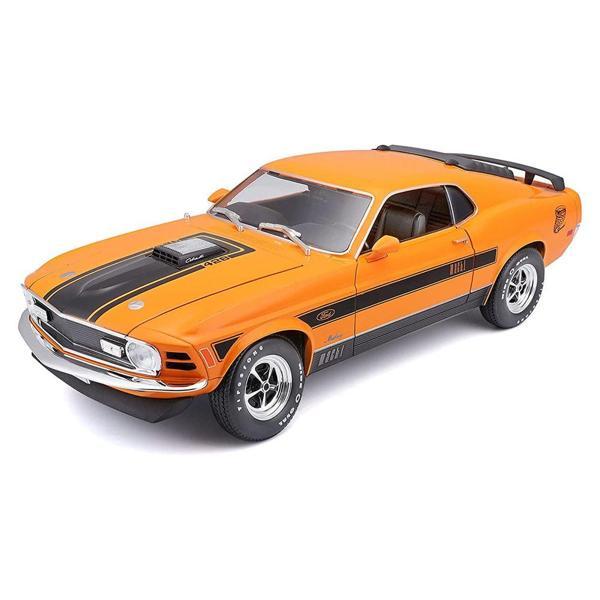 Maisto 1/18 1970 Ford Mustang Mach 1 - Turuncu - Image 1