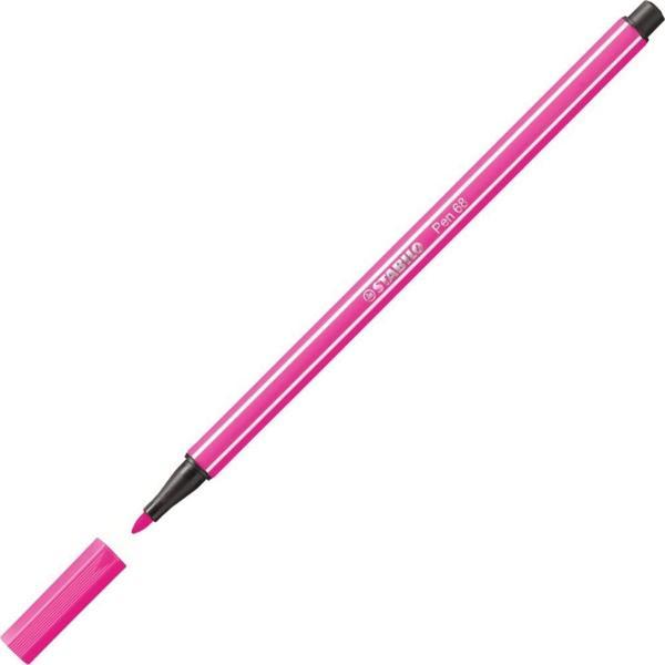 Stabilo 68/56 Keçe Uçlu Boya Kalemi 1 Mm Pembe (10 Lu Kutu) - Image 1