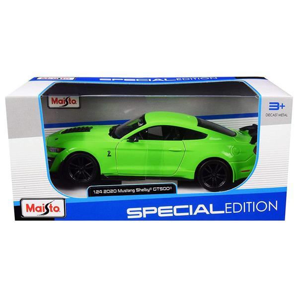 Maisto 1/24 2020 Model Ford Mustang Shelby GT500 - Yeşil - Image 1