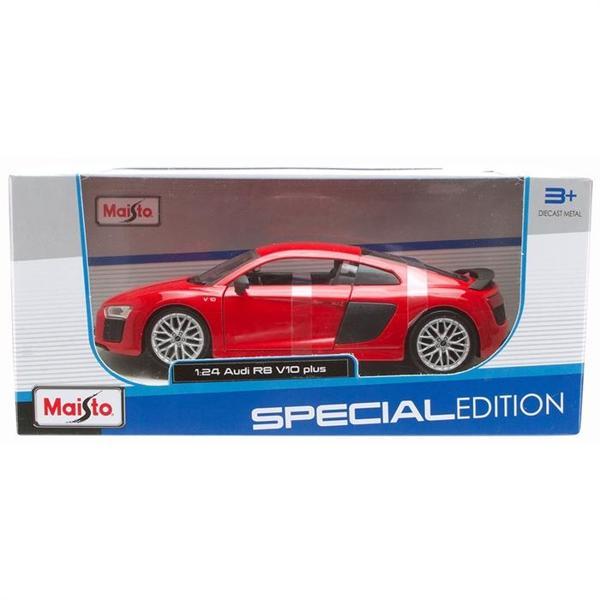 Maisto 1/24 Audi R8 V10 Plus Model Araba - Kırmızı - Image 1