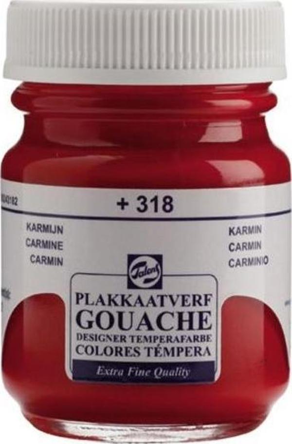 Talens 318 Guaj Boya 16 Ml Carmine (Kırmızı) (10 Lu Paket) - Image 1