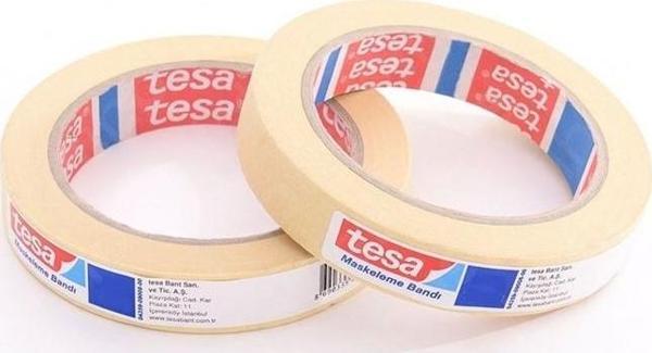 Tesa Krepe Kağıt Bant 60 Derece İsıya Dayanıklı 18Mm X 35Mt 04345-00016 (1 Adet) - Image 1