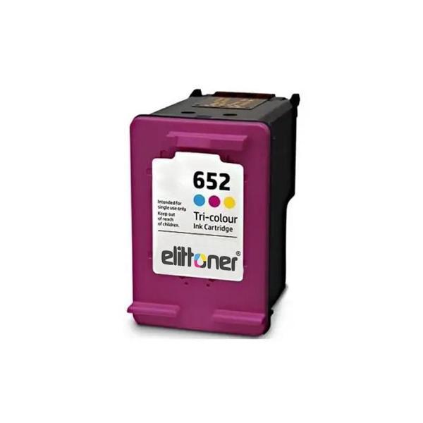 Elittoner HP Mürekkep Kartuş No:652 Renkli - F6V24A - Image 1
