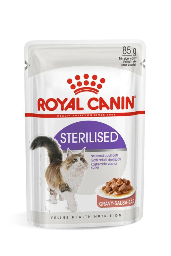 Sterilised Gravy-salsa Soslu Kısır Kedi Yaş Maması 12 Adet X 85 gr - Image 1