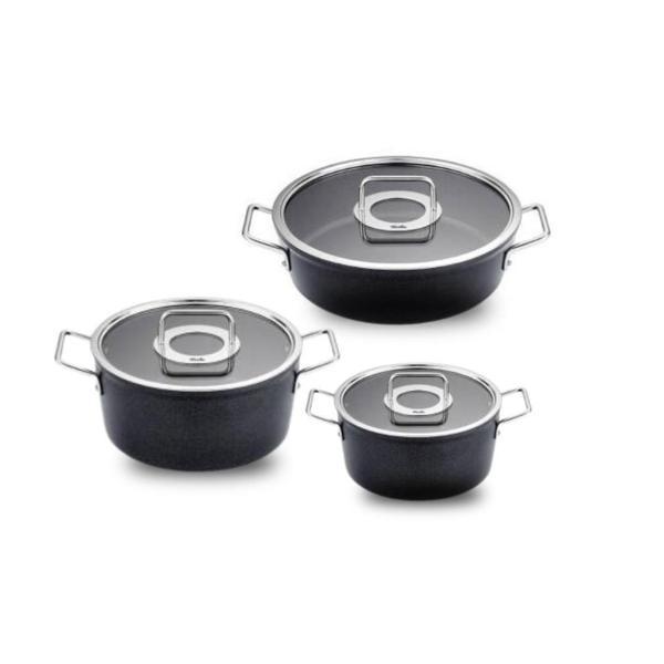 Fissler Adamant 6 Parça Cam Kapak Tenccere Seti - Image 1