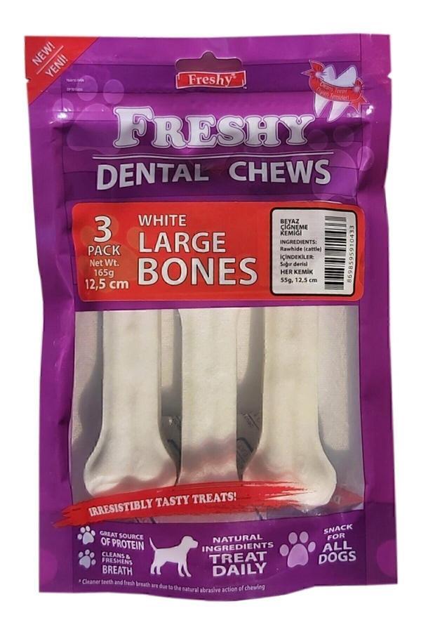Büyük Boy Beyaz Dental Pres Kemik 12,5 Cm 5 Inç Toplam 165 Gram - Image 1