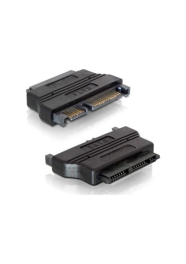 Micro SATA (7+9) Dişi to SATA (7+15) Erkek Çevirici Adaptör – 1.8” SSD Dönüştürücü - Image 1