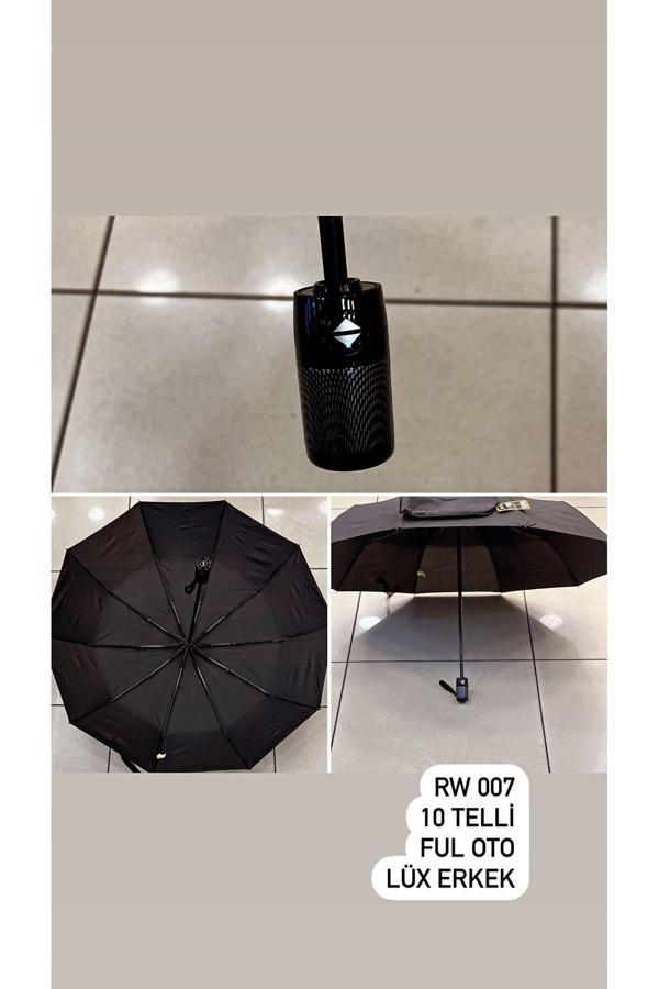 Rainwalker Lüx Kauçuk Saplı Full Otomatik Şemsiye ( 10 Telli ) - Image 1