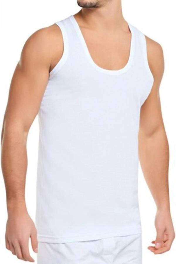 Altunkoza Underwear Has Altunkoza 12'Li Paket Erkek Penye Atlet Beyaz 14209 - Image 1