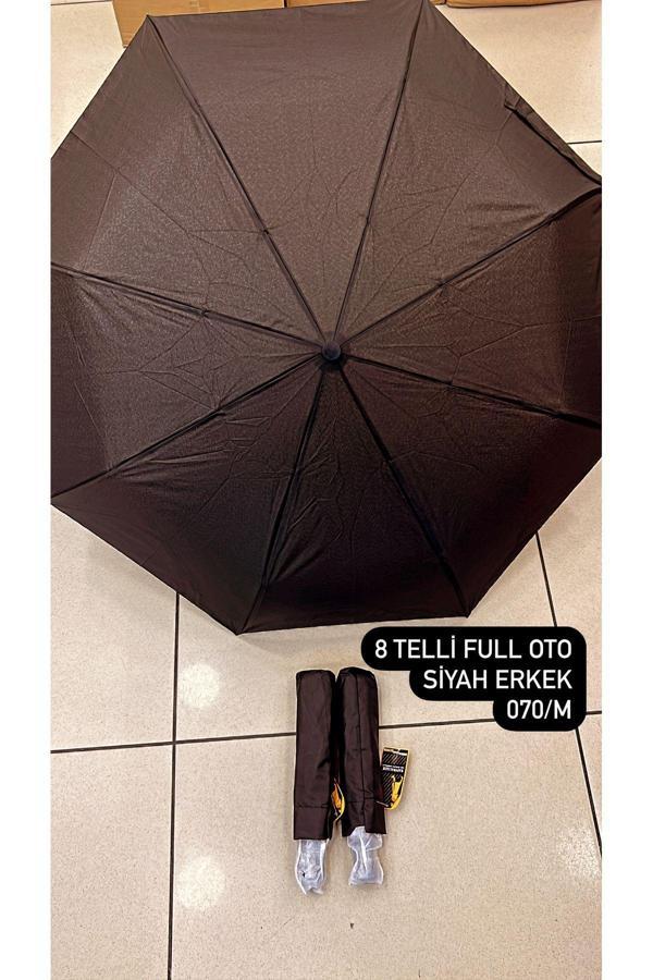 Rainwalker Full Otomatik Ekose Şemsiye Siyah ( 8 Telli ) - Image 1