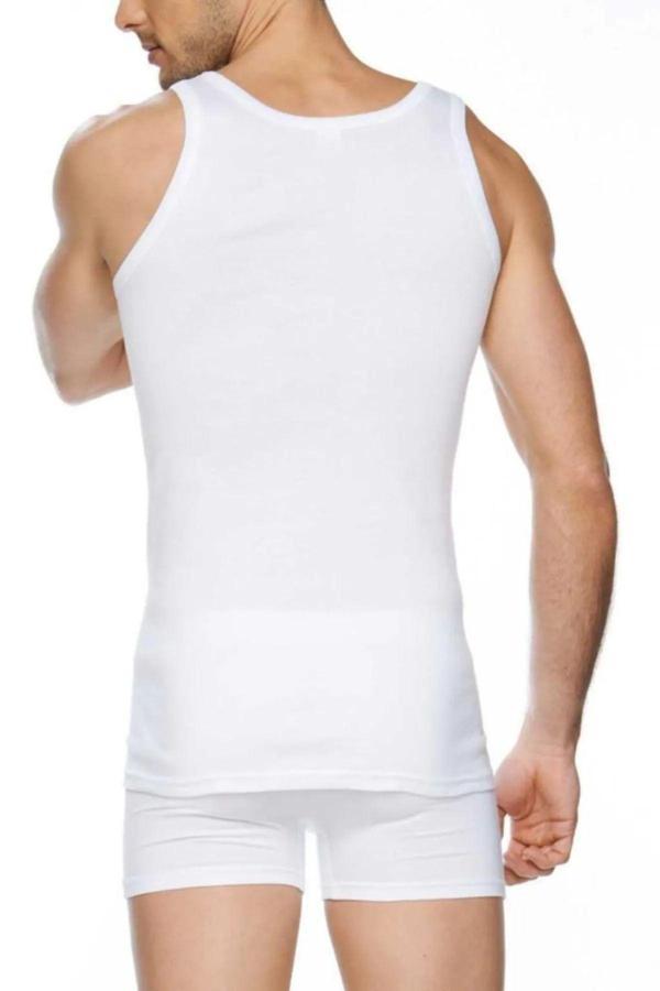 Güryıldız Underwear Güryıldız 12'Li Gri Erkek Ribana Atlet 24002 - Image 1