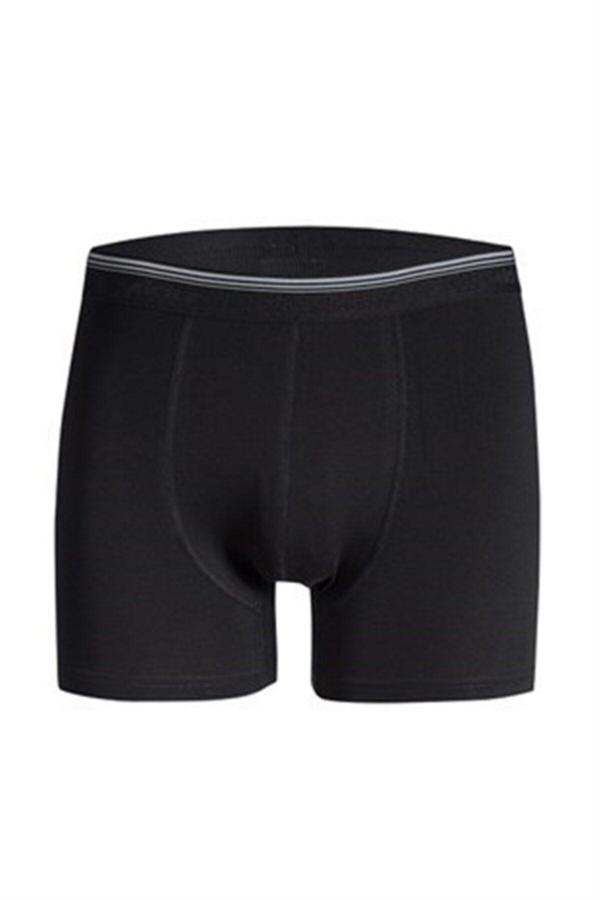 Güryıldız Underwear Güryıldız 6'Lı Siyah Kısa Spor Kesim Likralı Boxer 24513 - Image 1