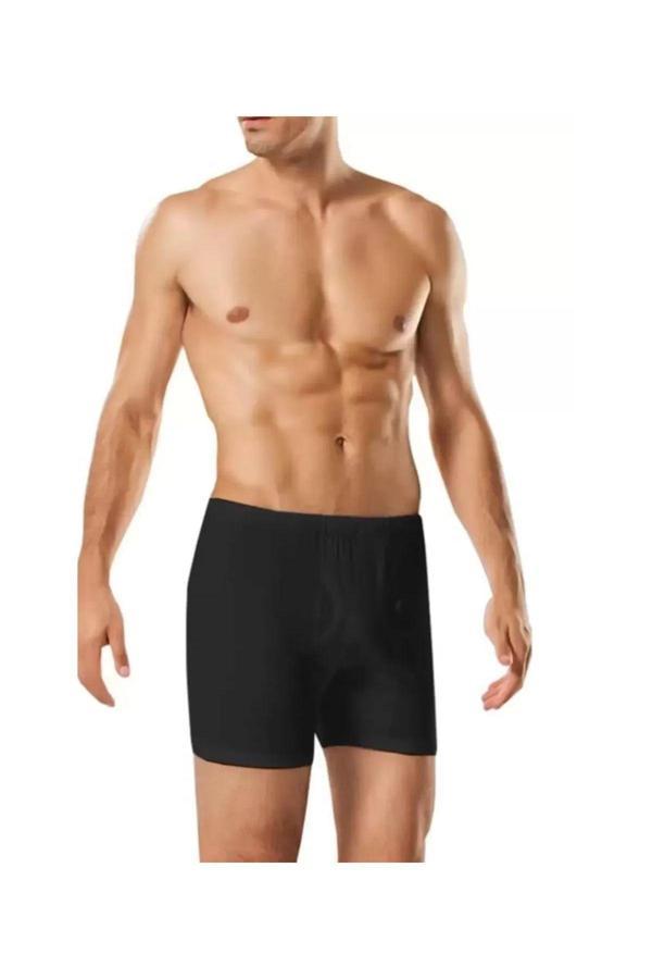 Güryıldız Underwear Güryıldız 12'Li Siyah Ribana Erkek Spordon 24503 - Image 1