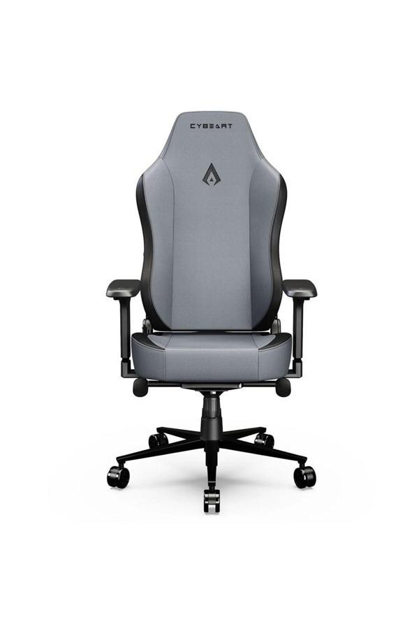 Cybeart Apex Series – X11 Gray Edition Pu Deri Bel Destekli 4D Hafızalı Yastık Oyuncu Koltuğu - Image 1