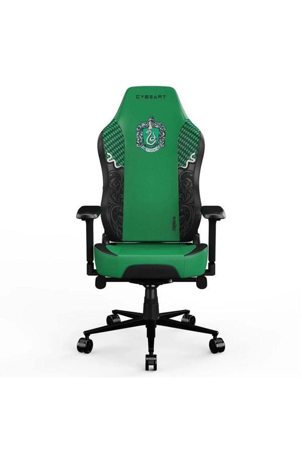 Cybeart Harry Potter Series Slytherin Edition Pu Deri Bel Destekli 4D Hafızalı Yastık Oyuncu Koltuğu - Image 1