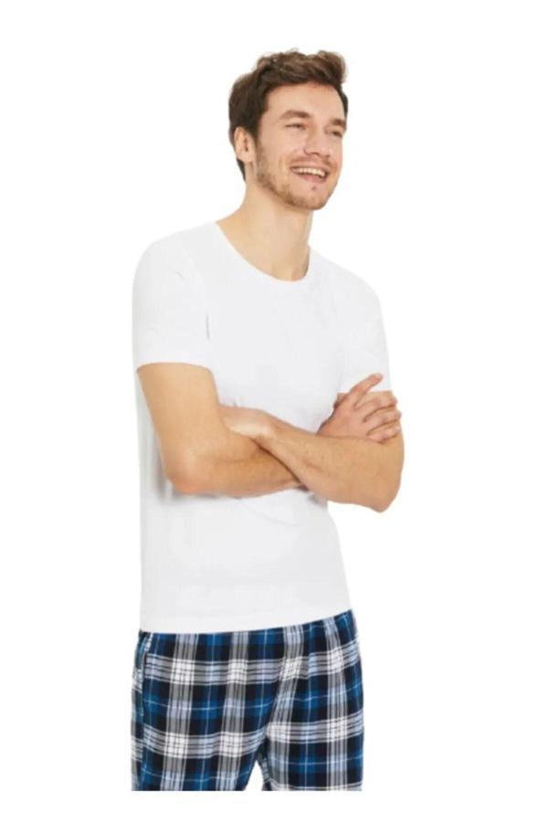 Güryıldız Underwear Güryıldız 12'Li Penye Erkek Bisiklet Yaka Fanila 24006 - Image 1