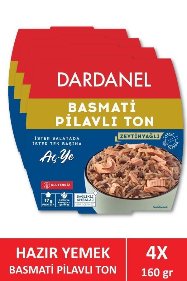 Dardanel Aç Ye Hazır Yemek Basmati Pilavlı Ton Balığı 160 gr x 4 Adet - Image 1
