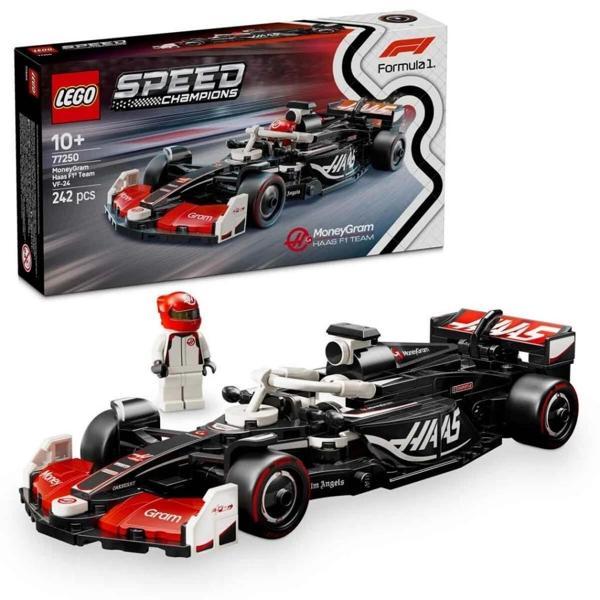 Nessiworld  Speed Champions MoneyGram Haas F1 Team VF-24 Yarış Arabası 77250 - Image 1